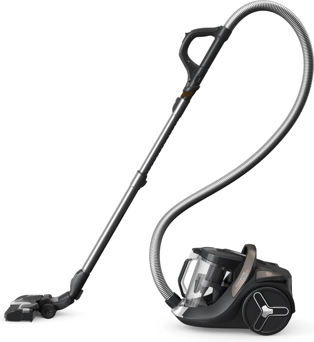 Rowenta Green Force Cyclonic Effitech RO7C89 Stofzuiger - 500W - 2,5L - Zwart/Bruin