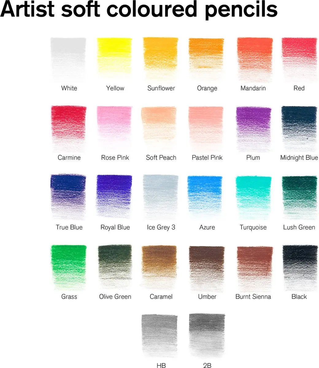 Winsor & Newton Studio Collection Kleurpotloden Set 27 Stuks