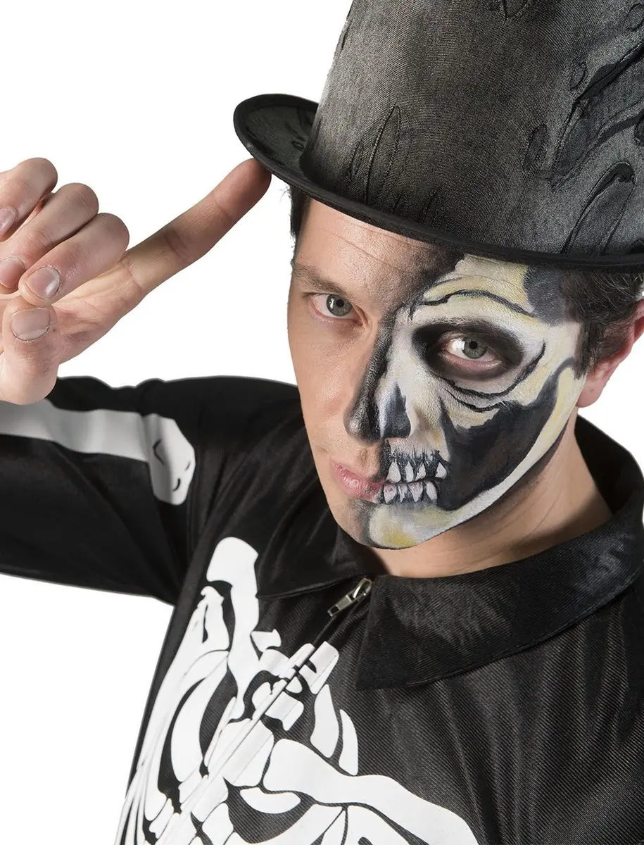 Espa Skeletpak Halloween Heren - M/L - Wit/Zwart