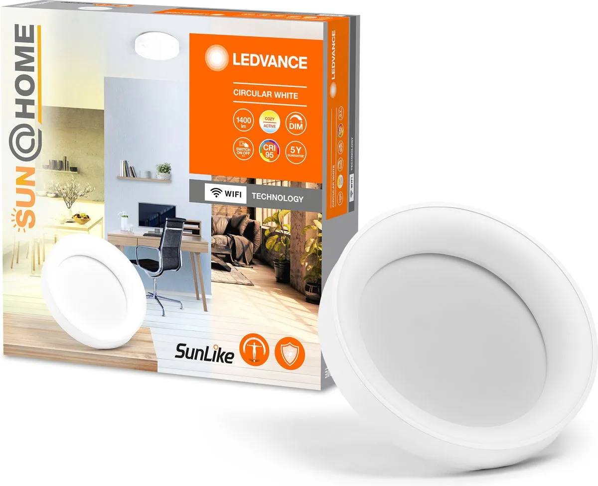 LEDVANCE SUN@Home Plafondlamp 450mm 18.5W Wit