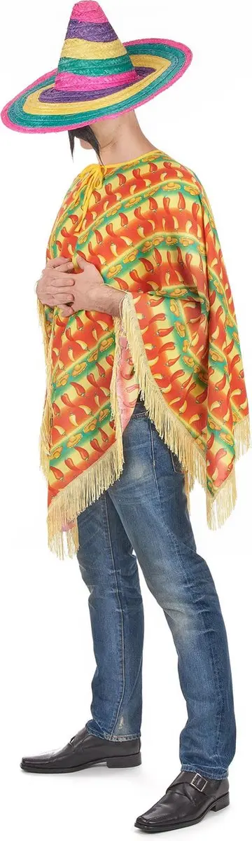 Espa Mexicaanse Poncho Amigo - One size - Regenboog