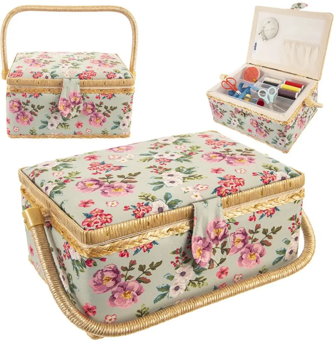 Orion Naaidoos Bloemen 29x20x13cm - Groen