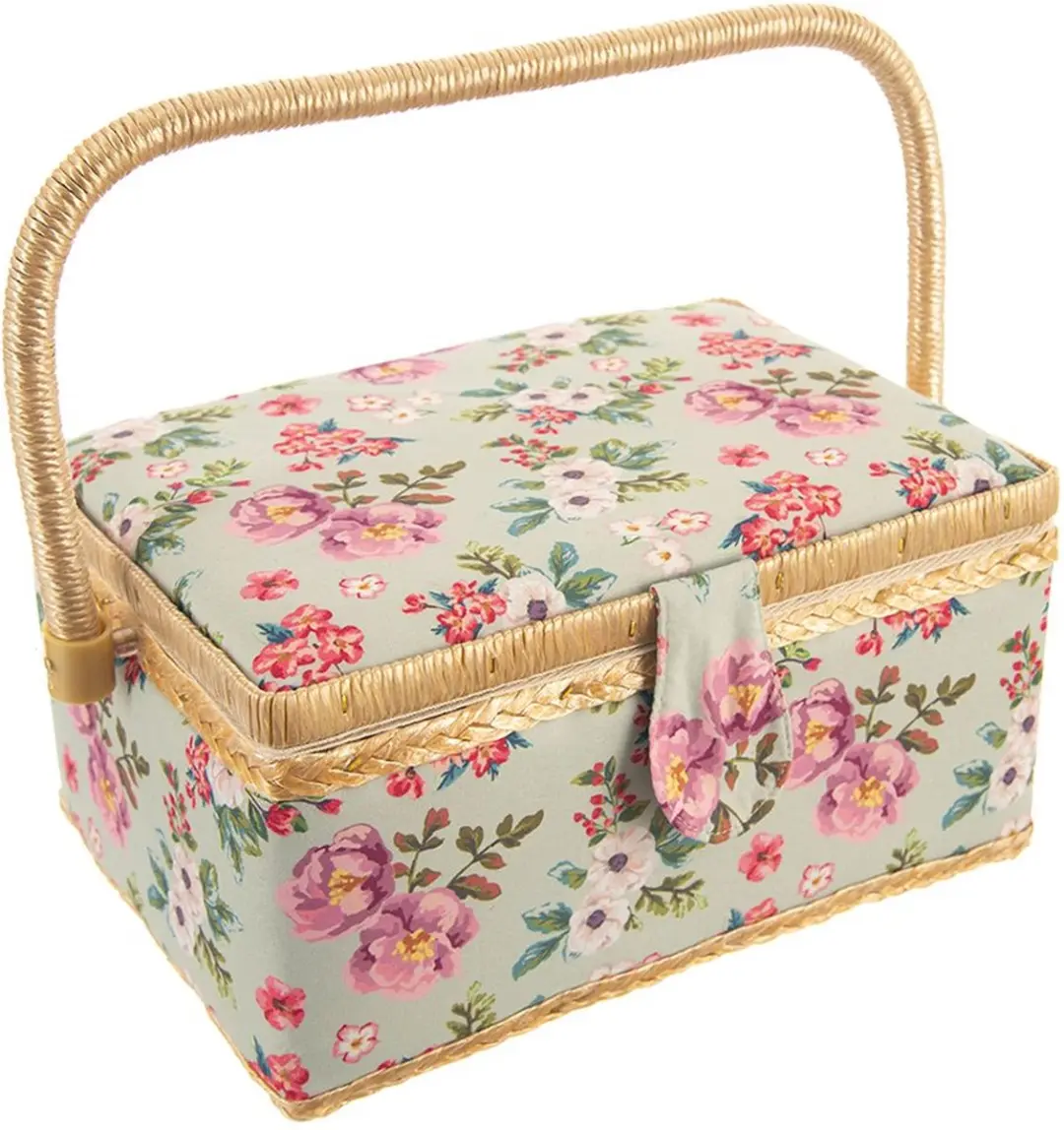 Orion Naaidoos Bloemen 29x20x13cm - Groen