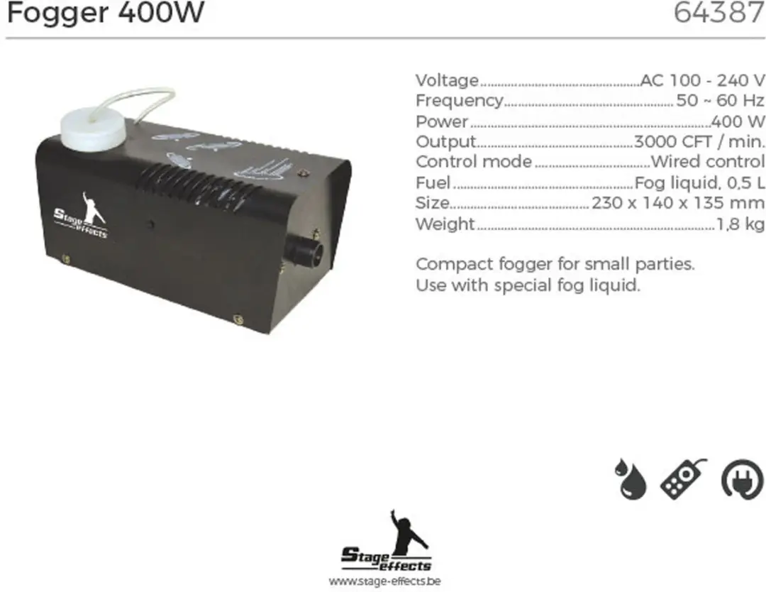 ESPA 400W Rookmachine - 5 Stuks
