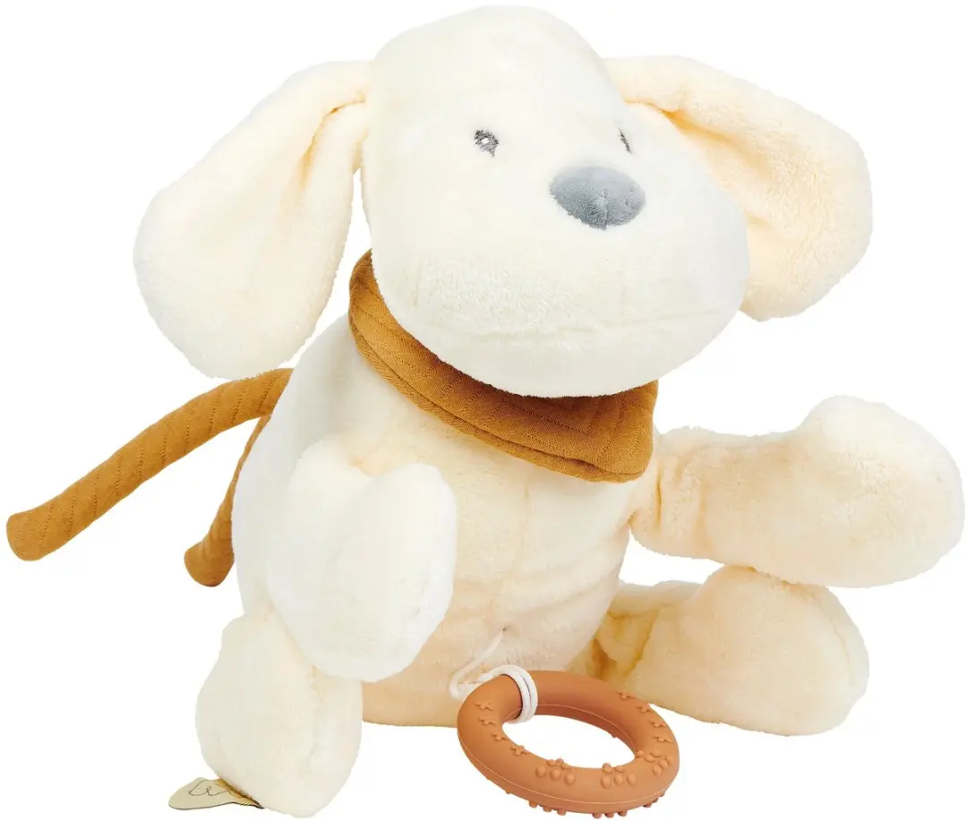 Nattou Hond Charlie Muziekknuffel - Vanille 20cm