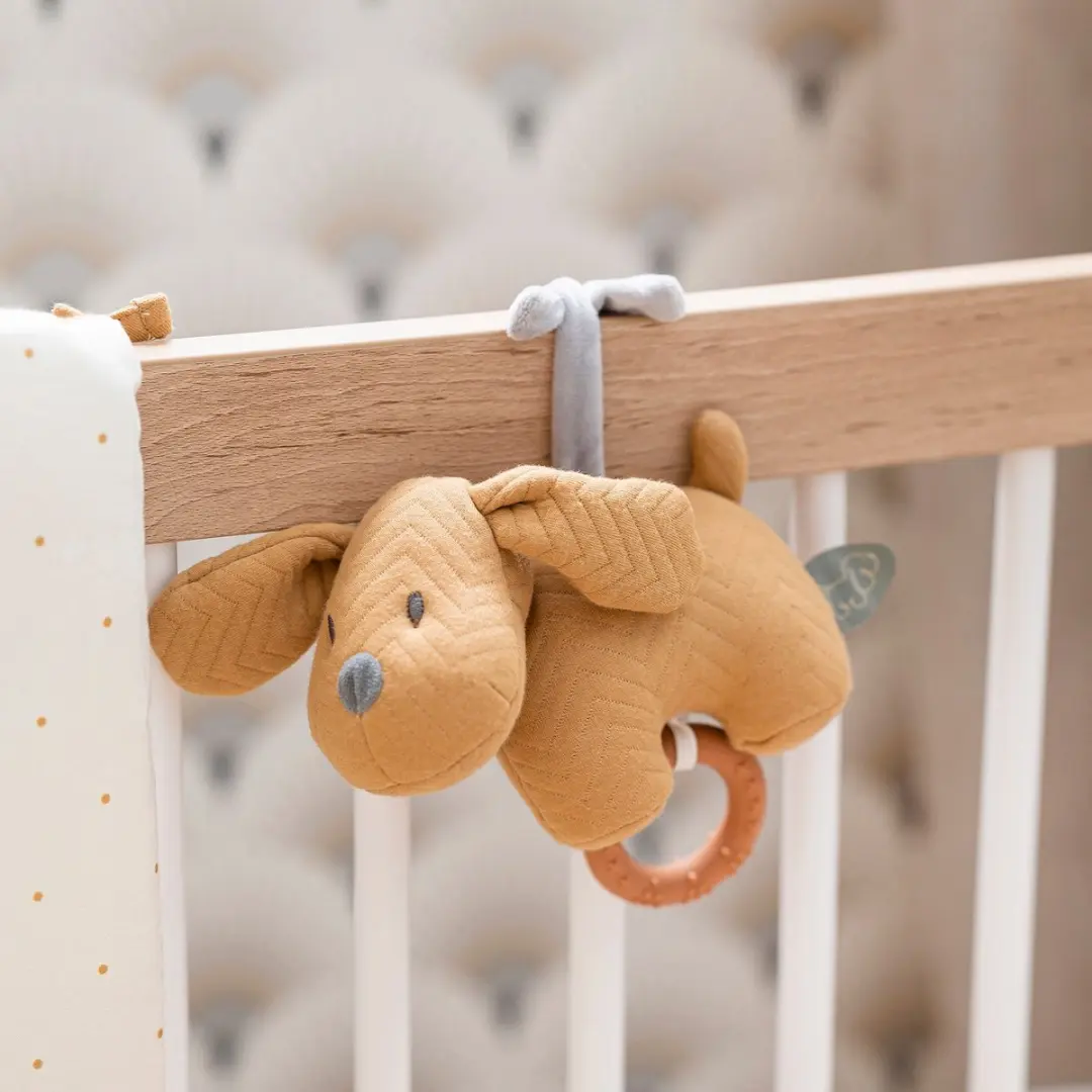 Nattou Hond Charlie Muziekknuffel - Vanille 20cm