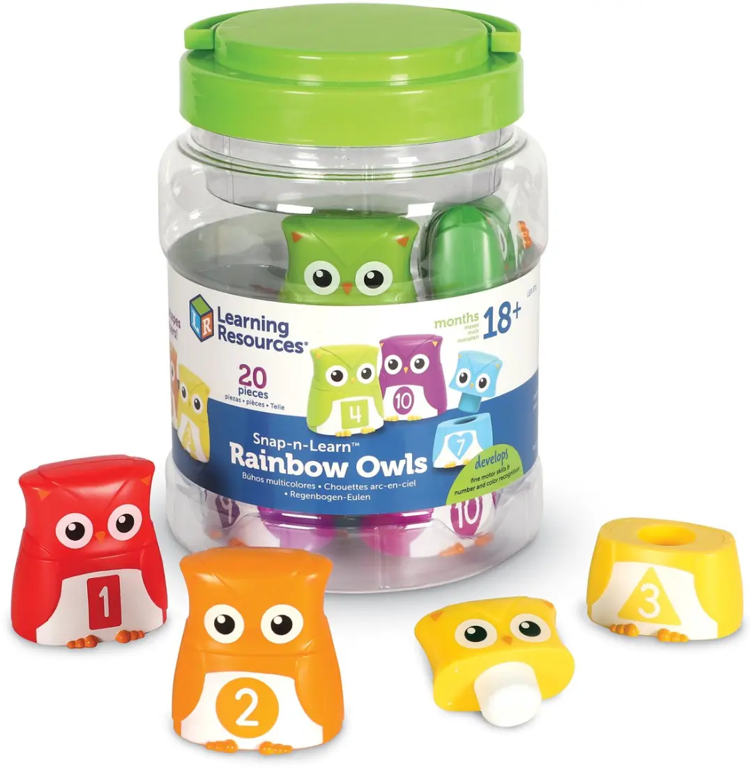 Learning Resources Regenboog Uilen Snap-n-Learn