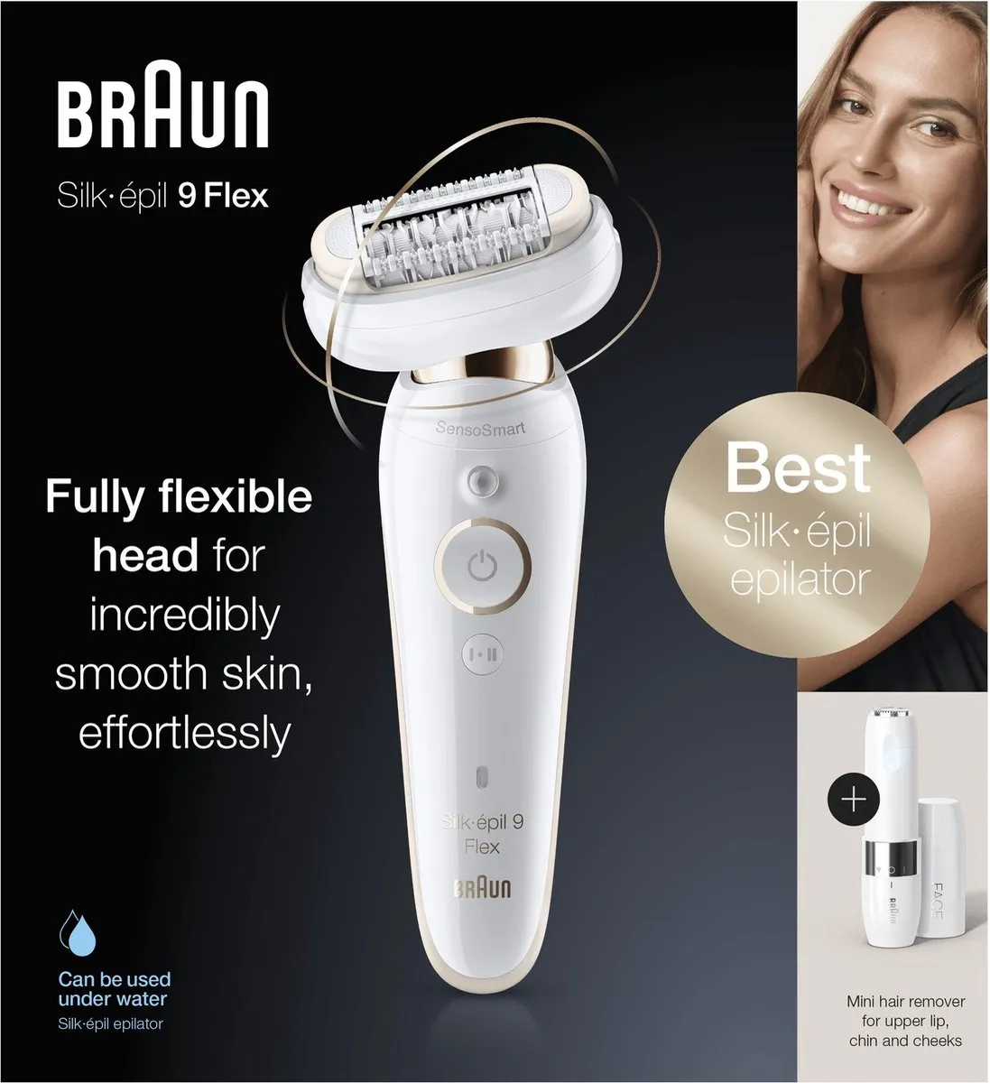 Braun Silk-épil 9 Flex 9005 Pincetten - 40 Stuks - Goud/Wit - afbeelding 6 van 6